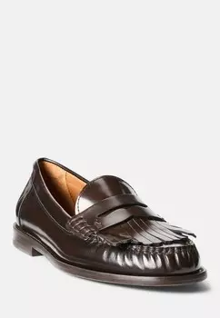 Повседневная обувь ASHTYN FRINGE TRIM CALFSKIN LOAFER Ralph Lauren, темно-коричневый