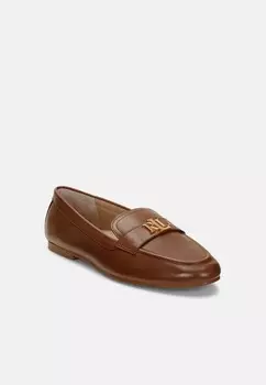 Повседневная обувь AVERI III BURNISHED LEATHER LOAFER Ralph Lauren, цвет Deep Saddle Tan