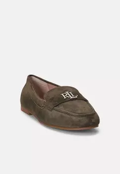 Повседневная обувь AVERI III SUEDE LOAFER Ralph Lauren, оливковый