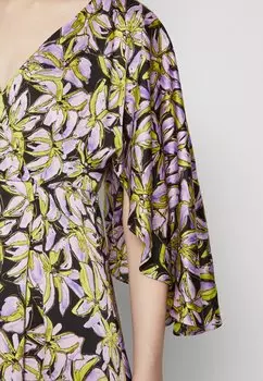 Повседневная одежда Vero Moda, черный/фиолетовый Vmkyra 3/4 Maxi Dress