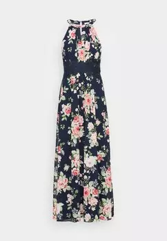 Повседневная одежда VILA, темно-синий Vimilina Flower Maxi Dress