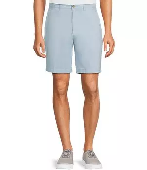 Повседневная повседневная одежда Roundtree & Yorke, потертая, с плоской передней частью, 9 Шорты-чиносы, синий