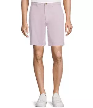 Повседневная повседневная одежда Roundtree & Yorke, потертая, с плоской передней частью, 9 Шорты-чиносы, фиолетовый