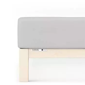 Повседневная приталенная простыня Schlafgut, серый