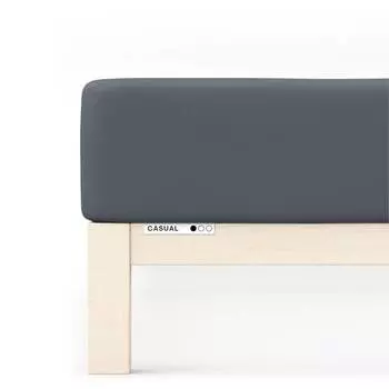 Повседневная приталенная простыня Schlafgut, серый