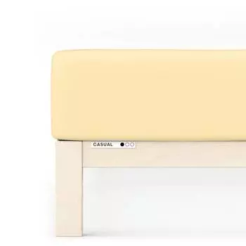 Повседневная приталенная простыня Schlafgut, желтый