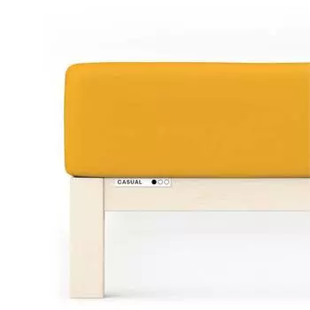 Повседневная приталенная простыня Schlafgut, желтый