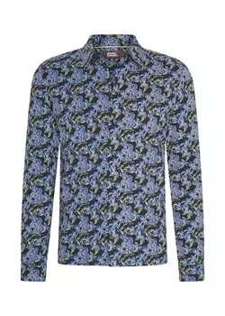 Повседневная рубашка 4funkyflavours Regular fit Button Up Shirt Streets Of Your Town, разноцветный