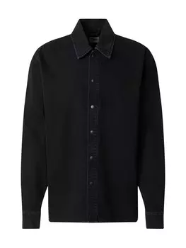 Повседневная рубашка ABOJ ADEJ Regular fit Button Up Shirt Adi Keyh, черный