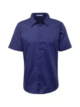 Повседневная рубашка ABOUT YOU Regular fit Button Up Shirt Peer, темно-синий