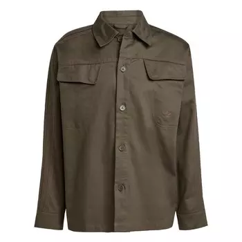 Повседневная рубашка ADIDAS ORIGINALS Comfort fit Button Up Shirt Essentials, зеленый