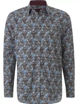 Повседневная рубашка BABISTA Regular fit Button Up Shirt Carobussi, синий