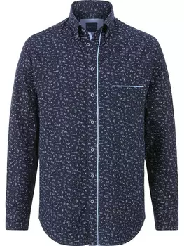 Повседневная рубашка BABISTA Regular fit Button Up Shirt, темно-синий