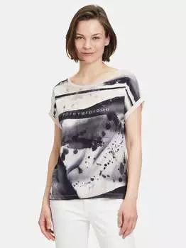 Повседневная рубашка Betty & Co, черный