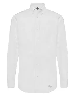 Повседневная рубашка Boggi Milano Regular fit Button Up Shirt, светло-серый