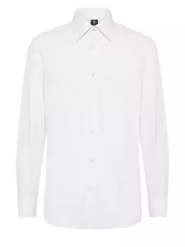 Повседневная рубашка Boggi Milano Slim fit Button Up Shirt, белый