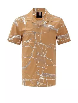 Повседневная рубашка By Diess Collection Regular fit Button Up Shirt, коричневый