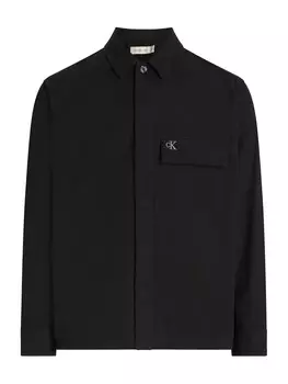 Повседневная рубашка Calvin Klein Jeans Regular fit Button Up Shirt, черный