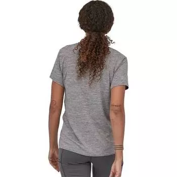Повседневная рубашка Capilene Cool с короткими рукавами женская Patagonia, цвет Feather Grey