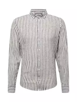 Повседневная рубашка Casual Friday Regular fit Button Up Shirt Anton, цвет grey/white