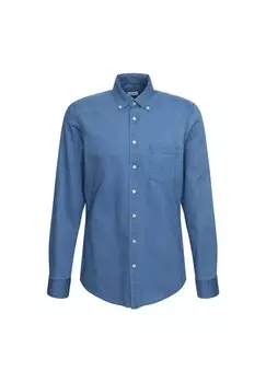 Повседневная рубашка Черная роза Seidensticker, цвет Blau (0016)