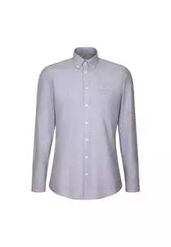 Повседневная рубашка черная роза Seidensticker, голубой