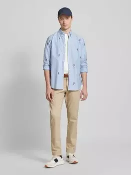 Повседневная рубашка Classic Fit с воротником на пуговицах Polo Ralph Lauren, светло-голубой