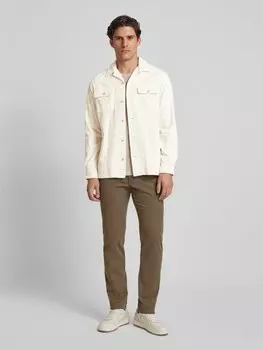 Повседневная рубашка Classic Fit с воротником-стойкой Polo Ralph Lauren, кремовый