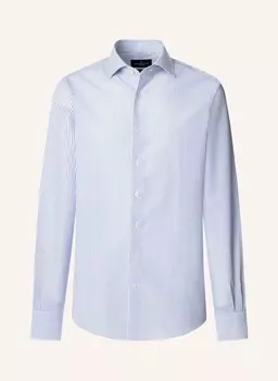 Повседневная рубашка cot lin str Hackett London, синий