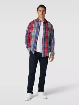 Повседневная рубашка Custom Fit с рисунком по всей поверхности Polo Ralph Lauren, красный