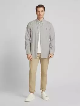 Повседневная рубашка Custom Fit с воротником на пуговицах Polo Ralph Lauren, хаки