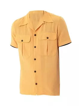 Повседневная рубашка Dandalo Regular fit Button Up Shirt, цвет mustard