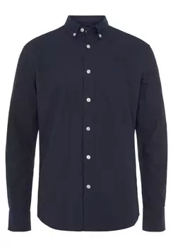 Повседневная рубашка DELMAO Regular fit Button Up Shirt, темно-синий