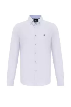 Повседневная рубашка DENIM CULTURE Regular fit Button Up Shirt CURTIS, фиолетовый