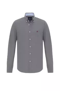 Повседневная рубашка DENIM CULTURE Regular fit Button Up Shirt CURTIS, антрацит