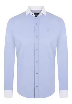 Повседневная рубашка DENIM CULTURE Regular fit Button Up Shirt Eldon, светло-синий