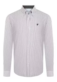 Повседневная рубашка DENIM CULTURE Regular fit Button Up Shirt Francis, бордо