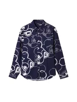 Повседневная рубашка Desigual Regular fit Button Up Shirt, синий