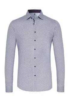 Повседневная рубашка DESOTO Slim fit Button Up Shirt, темно-синий