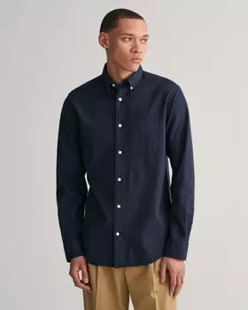 Повседневная рубашка GANT Regular fit Button Up Shirt, темно-синий