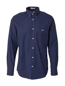 Повседневная рубашка GANT Regular fit Button Up Shirt, цвет azure/dark blue