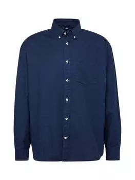 Повседневная рубашка GAP Regular fit Button Up Shirt, темно-синий
