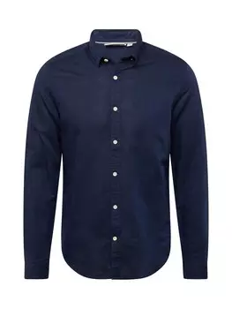 Повседневная рубашка GARCIA Regular fit Button Up Shirt, темно-синий