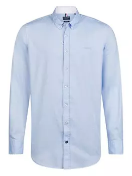 Повседневная рубашка HECHTER PARIS Regular fit Button Up Shirt, светло-синий