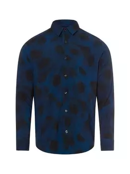 Повседневная рубашка HUGO Comfort fit Button Up Shirt Emero, морской синий