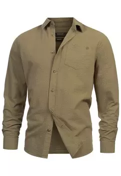 Повседневная рубашка INDICODE JEANS Regular fit Button Up Shirt Caix, оливковый