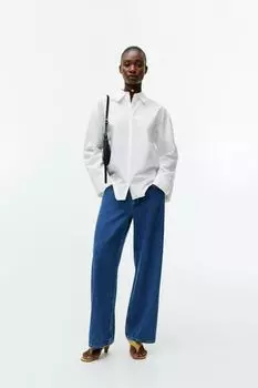 Повседневная рубашка из поплина Arket, белый