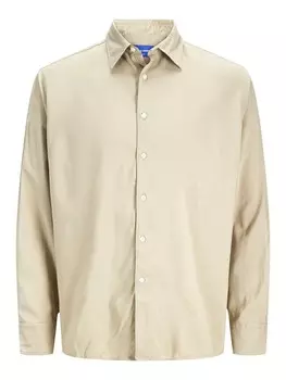 Повседневная рубашка JACK & JONES Comfort fit Button Up Shirt, бежевый