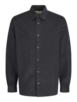 Повседневная рубашка JACK & JONES Regular fit Button Up Shirt, черный