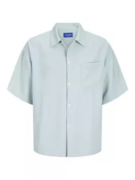 Повседневная рубашка JACK & JONES Regular fit Button Up Shirt, бирюзовый